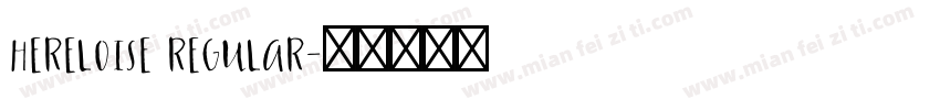 HerEloise Regular字体转换